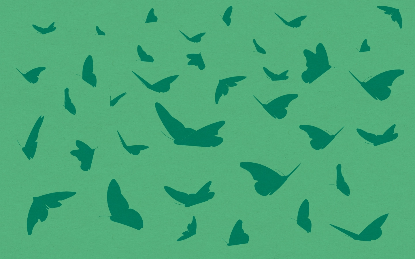 Butterfly silhouettes in a crowd